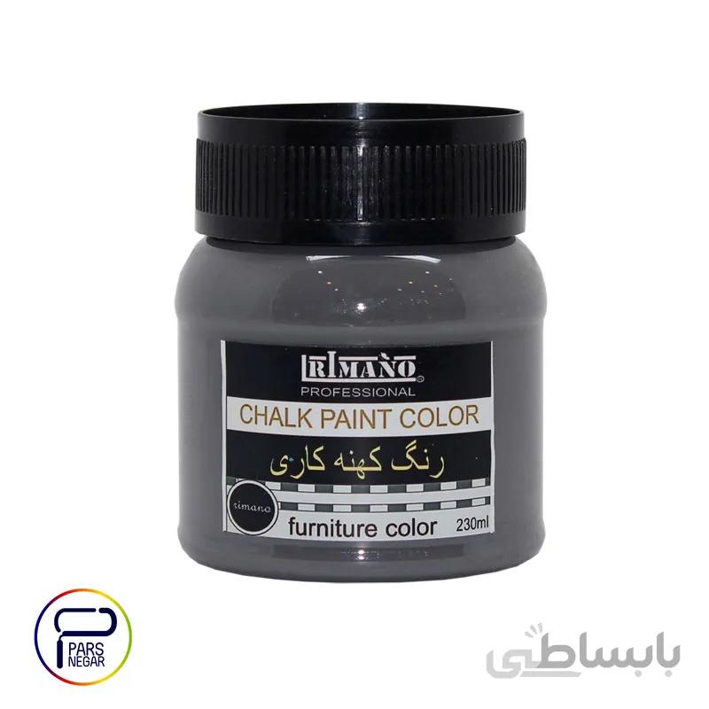رنگ اکریلیک کهنه کاری خاکستری تیره ریمانو ۲۳۰ میلی لیتر