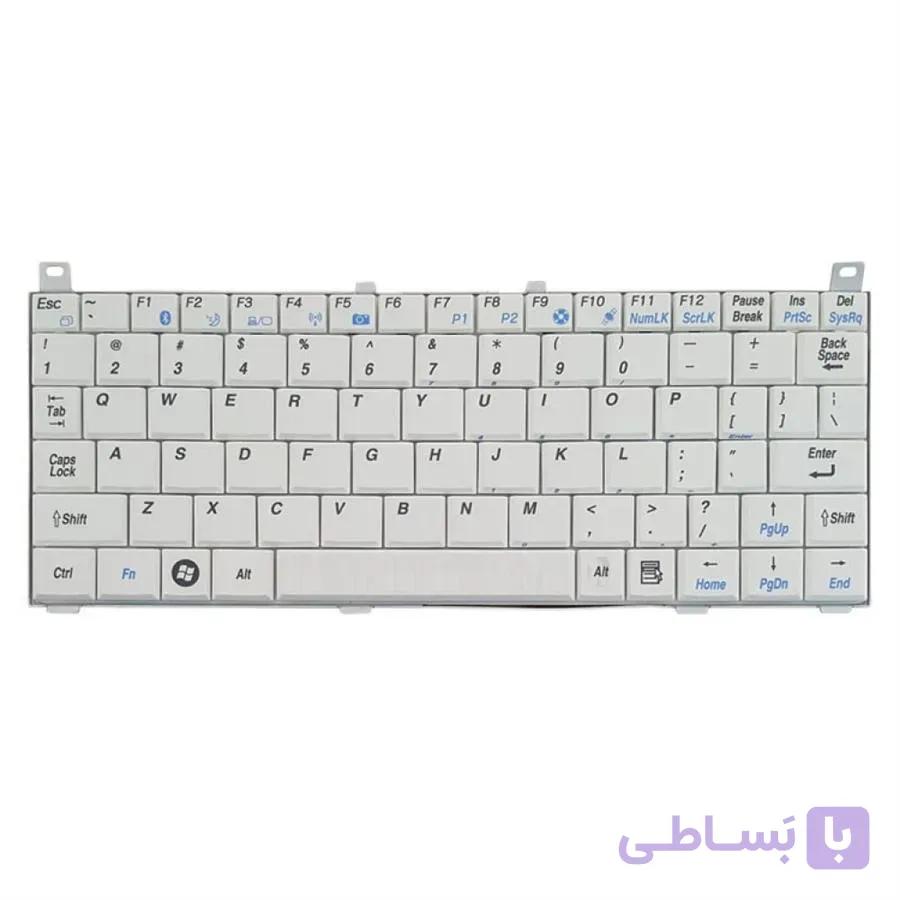 کیبورد لپ تاپ توشیبا مدل Mini NB100 سفید