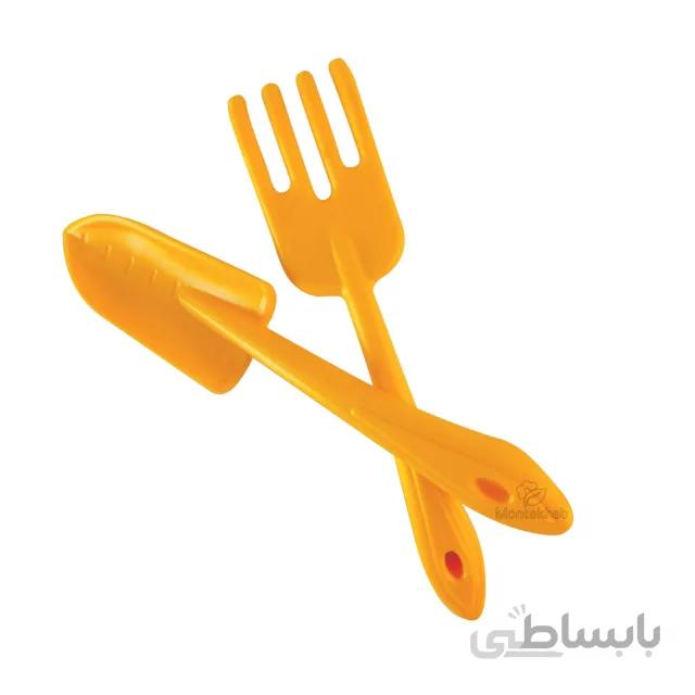 پک بیلچه و شن کش پلاستیکی طول 21 سانتی متر