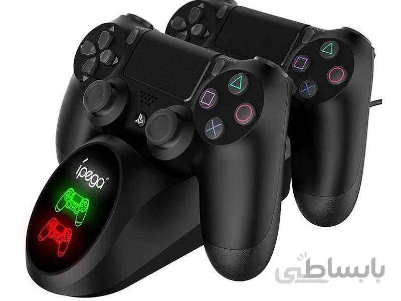 خرید پایه شارژر دوگانه دوال شاک 4 - ipega