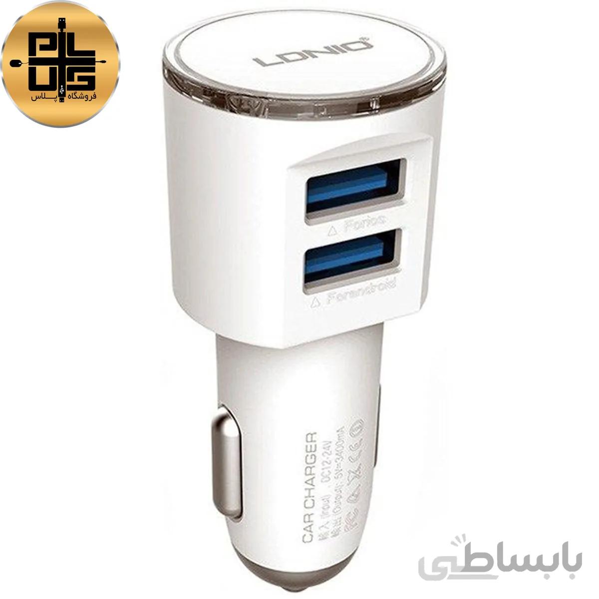 شارژر فندکی مدل DL-C29 همراه با کابل microUSB