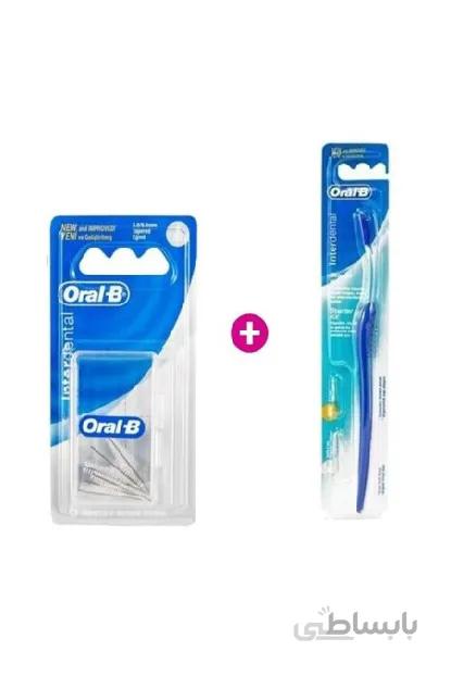 مسواك بين دندانی اورآل بی - Oral-B به همراه 2يدك