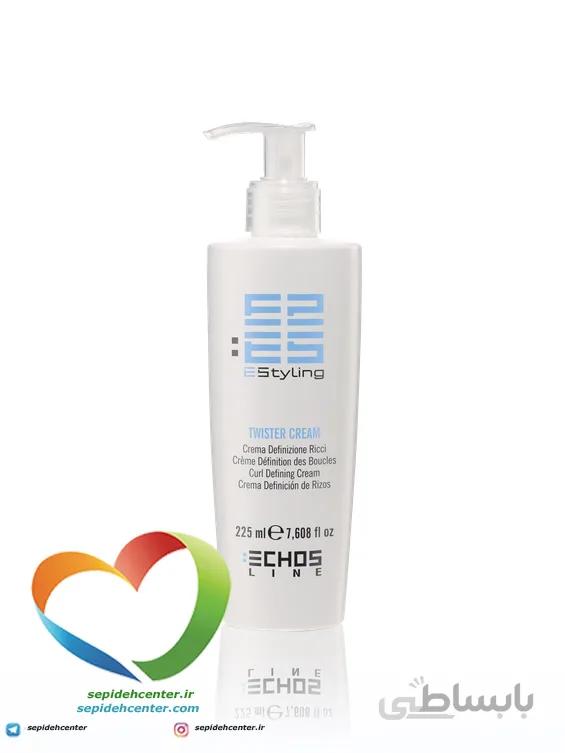 کرم پمپی حالت دهنده و ترمیم کننده موی فر تویستر اچ اس لاین - ECHOSLINE Twister Cream