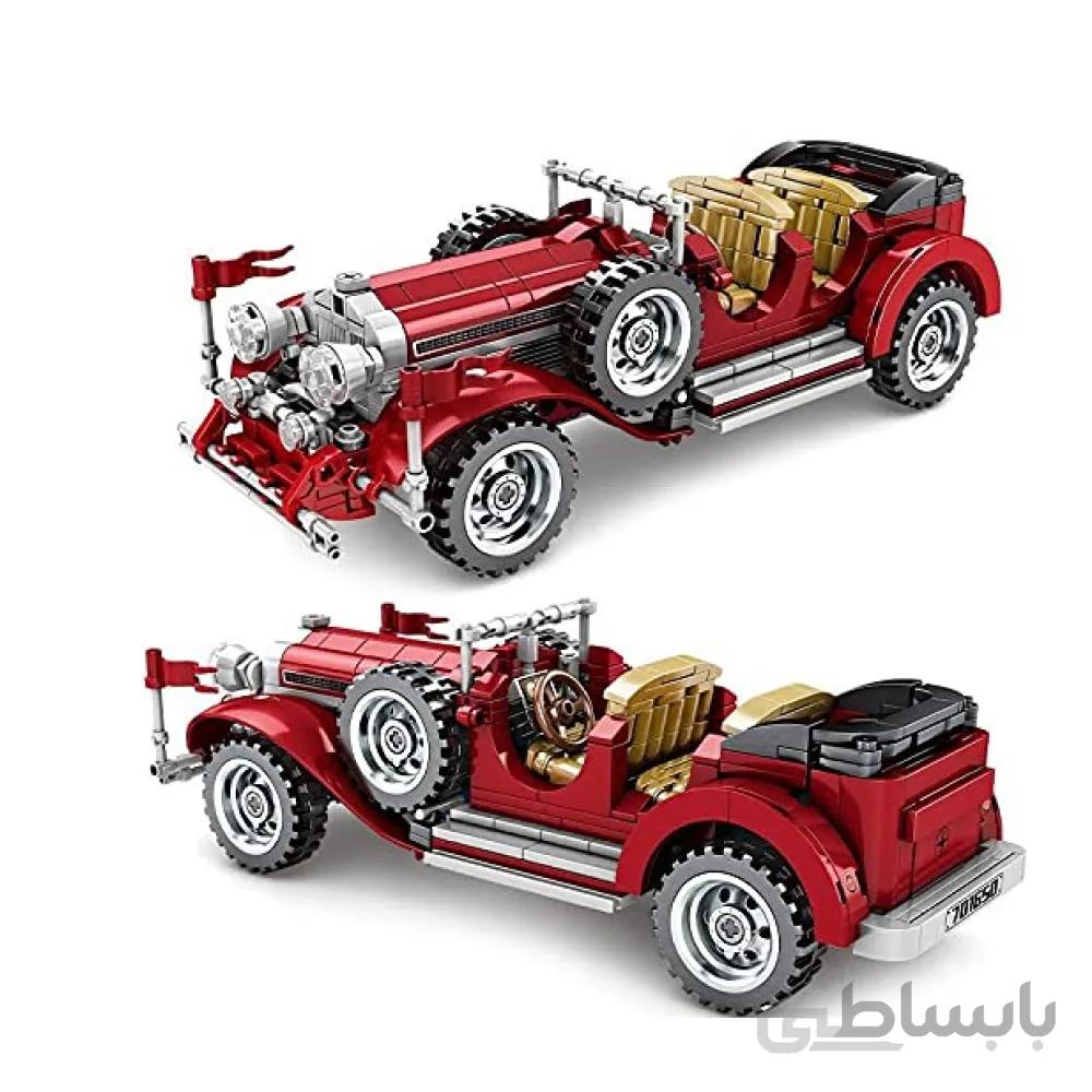 اسباب بازی لگو ساختنی ماشین مرسدس کلاسیک مدل 617Pcs Mercedes Retro Classic Cars