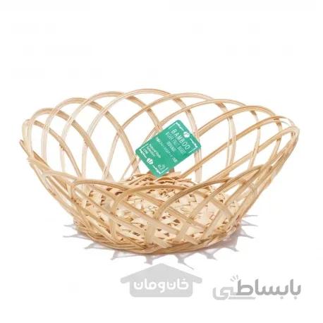 سبد میوه بافت حصیری گرد (ساخت ویتنام)