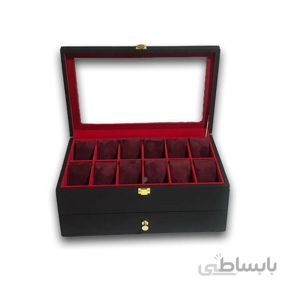 جعبه کلکسیونی 2 طبقه 12 تایی ساعت مچی Collectible Box For Watch