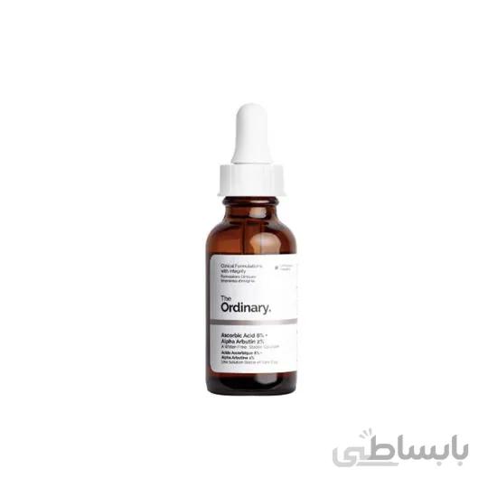 سرم روشن کننده پوست Ascorbic Acid 8% + Alpha Arbutin 2% دی اوردینری The Ordinary ا برند :