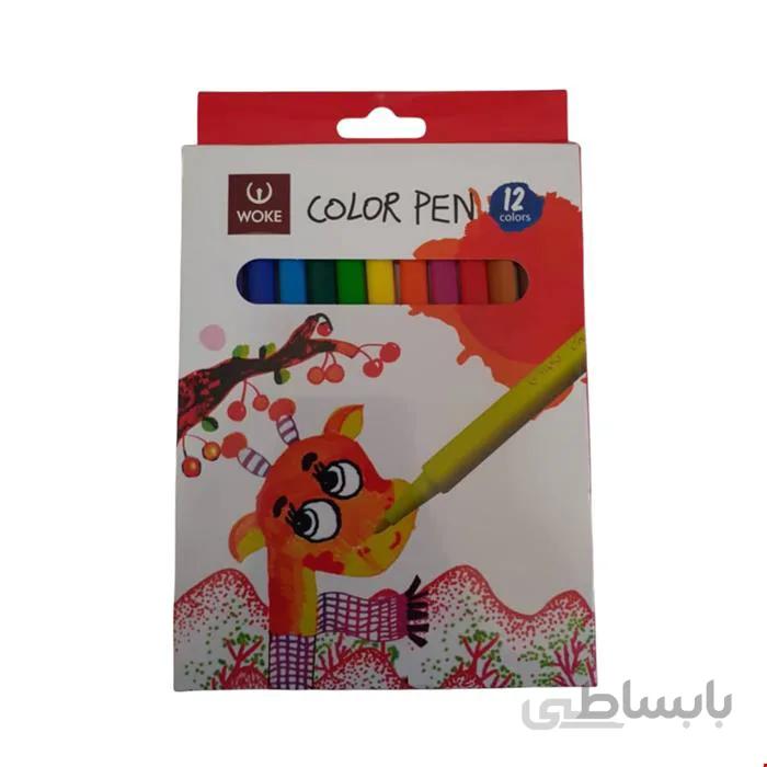 ماژیک رنگ آمیزی 12 رنگ وک کد 1