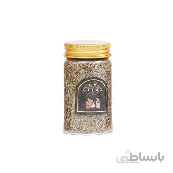زیره سبز شیشه ای 50 گرمی مهرآنوش