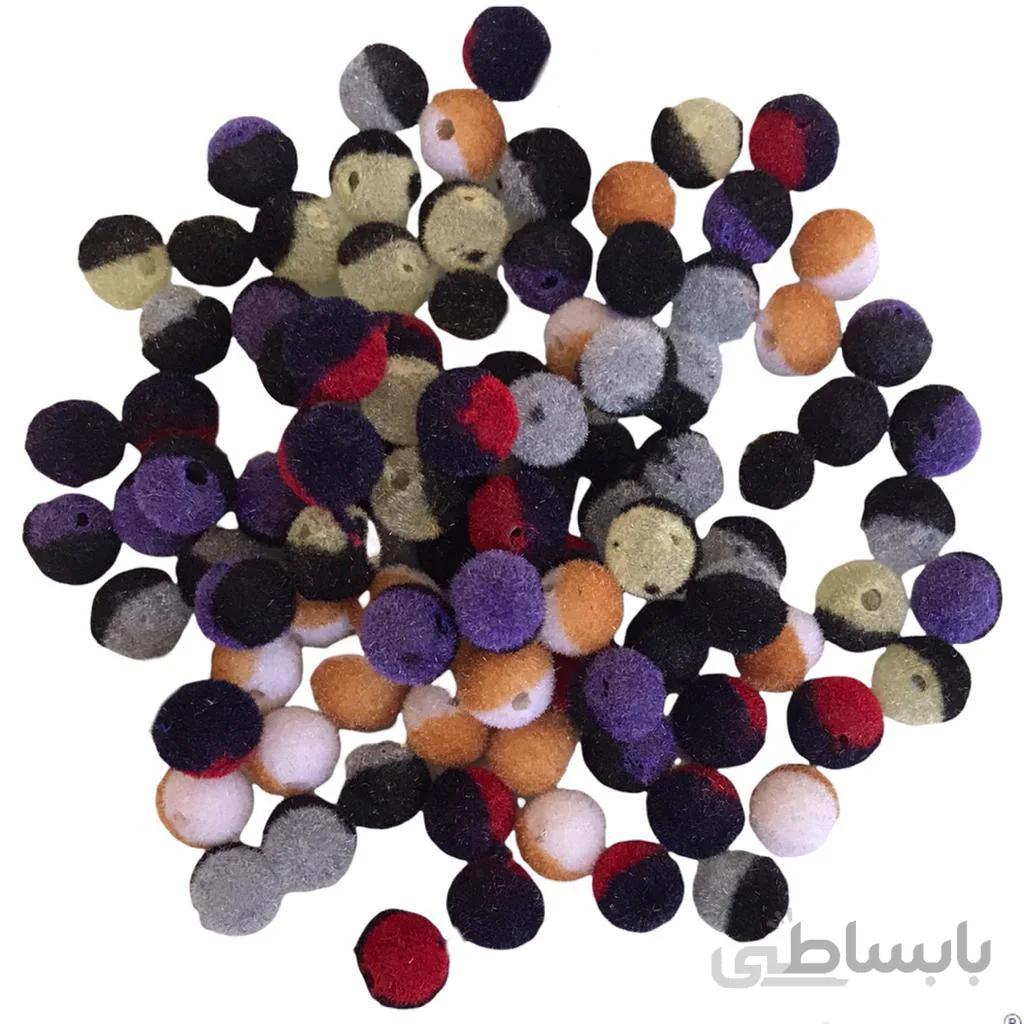 مهره طرح مخملی ( مدل دو رنگ)