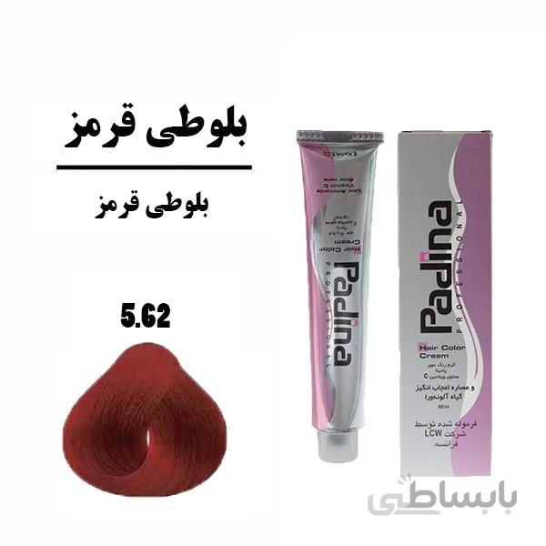 رنگ مو پادینا 100 میل بلوطی قرمز 5.62