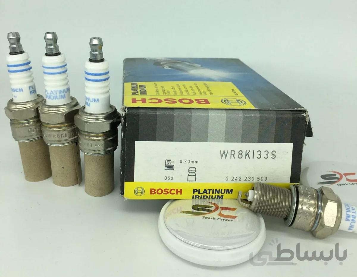 شمع بوش سوزنی پلاتینیوم آچار 21 BOSCH WR8KI33S(یک عدد)
