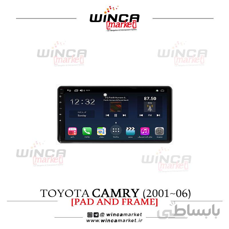 مانیتور اندروید تویوتا کمری 2001-2006 Camry وینکا مدل QG855 سری +S300 پلاس