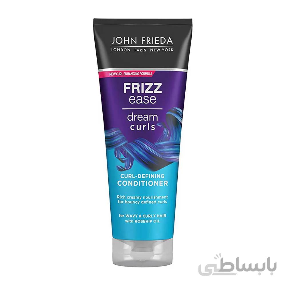 نرم کننده موی فر جانفریدا مدل dream curls حجم 250 میلی لیتر ا conditioner john frieda model dream curls for curl defining 250ml