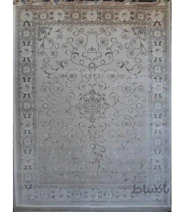 فرش ماشینی زمرد مشهد طرح 1901 کرم