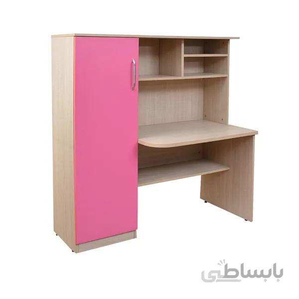 میز تحریر کتابخانه دار +کمددار مدل توسن