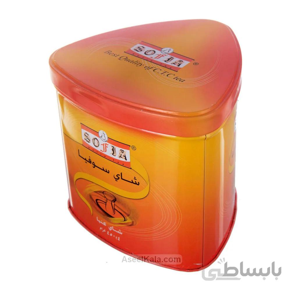 چای سوفیا Sofia قوطی کله مورچه ای ساده وزن 450 گرم