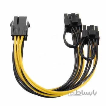 کابل تبدیل ۸ پین مادگی کارت گرافیک PCIE به دو ۸ پین مدل GPURIG