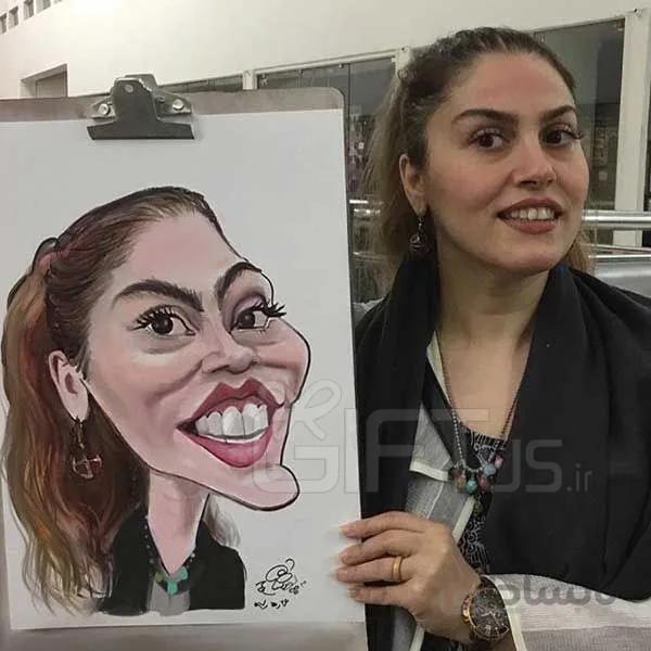 کاریکاتور رنگی نقاشی اختصاصی با تصویر شما