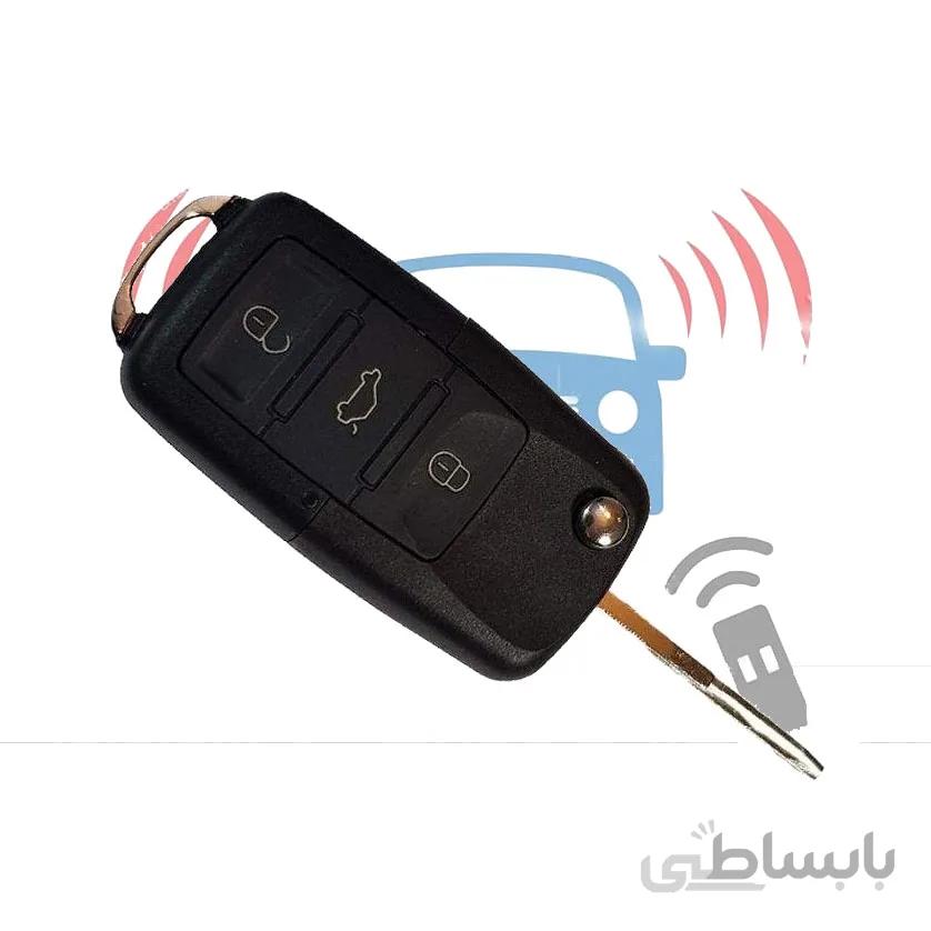 قاب ریموت پژو پرشیا سه دکمه مدل چاقویی