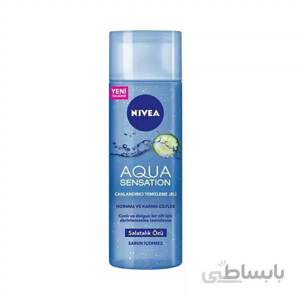 ژل شستشوی صورت نیوآ AQUA SENSATION پوست نرمال و مختلط