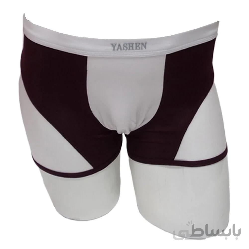 شورت نیم پا مودال YASHEN مردانه طرح تکه دوزی