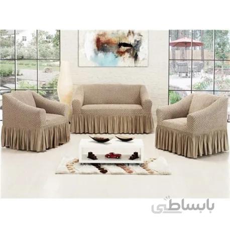 کاور مبل 7 نفره آلتین کوزا مدل لانه زنبوری رنگ ویزون