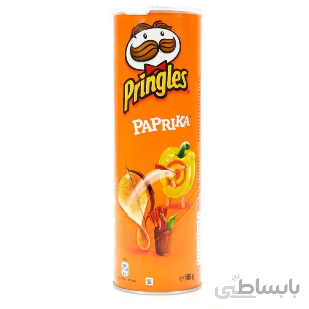 چیپس پرینگلز با طعم فلفل پاپریکا وزن 165 گرم ا Pringles Paprika