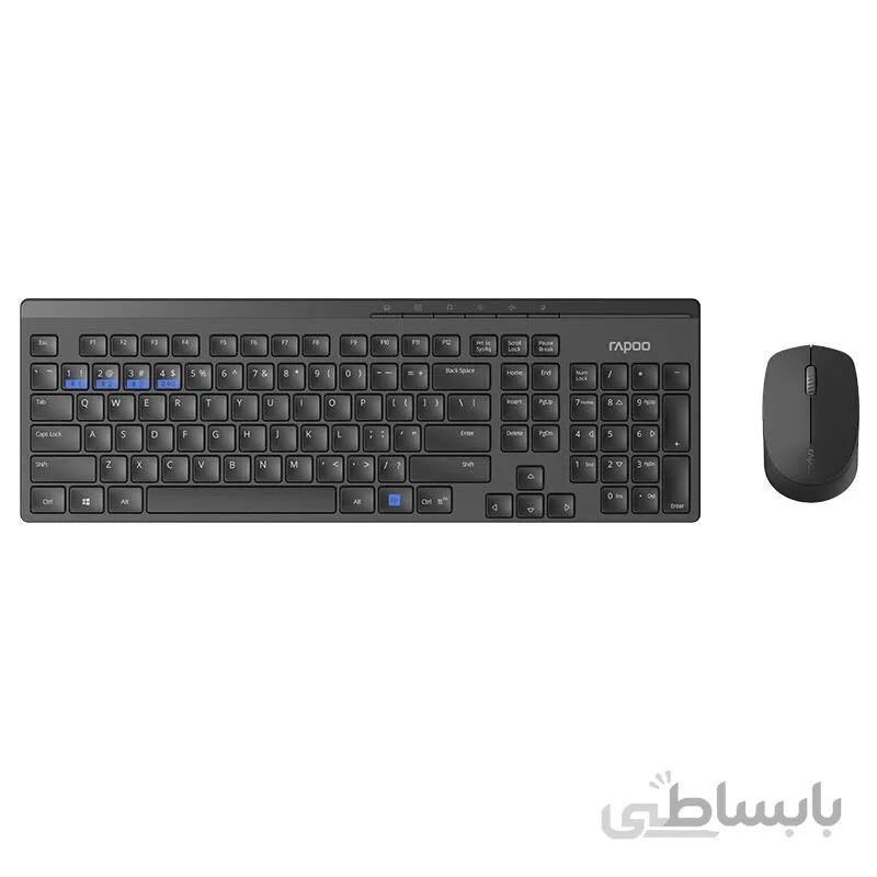 کیبورد و موس بی سیم رپو مدل 8100M