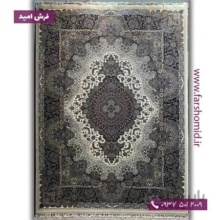 یک تخته 12 متری فرش ماشینی 700 شانه ۸ رنگ شاهپسند کرم فرش هستی