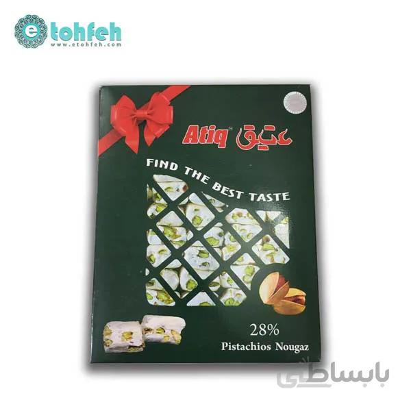 گز لقمه ۲۸% پسته ۴۵۰گرمی