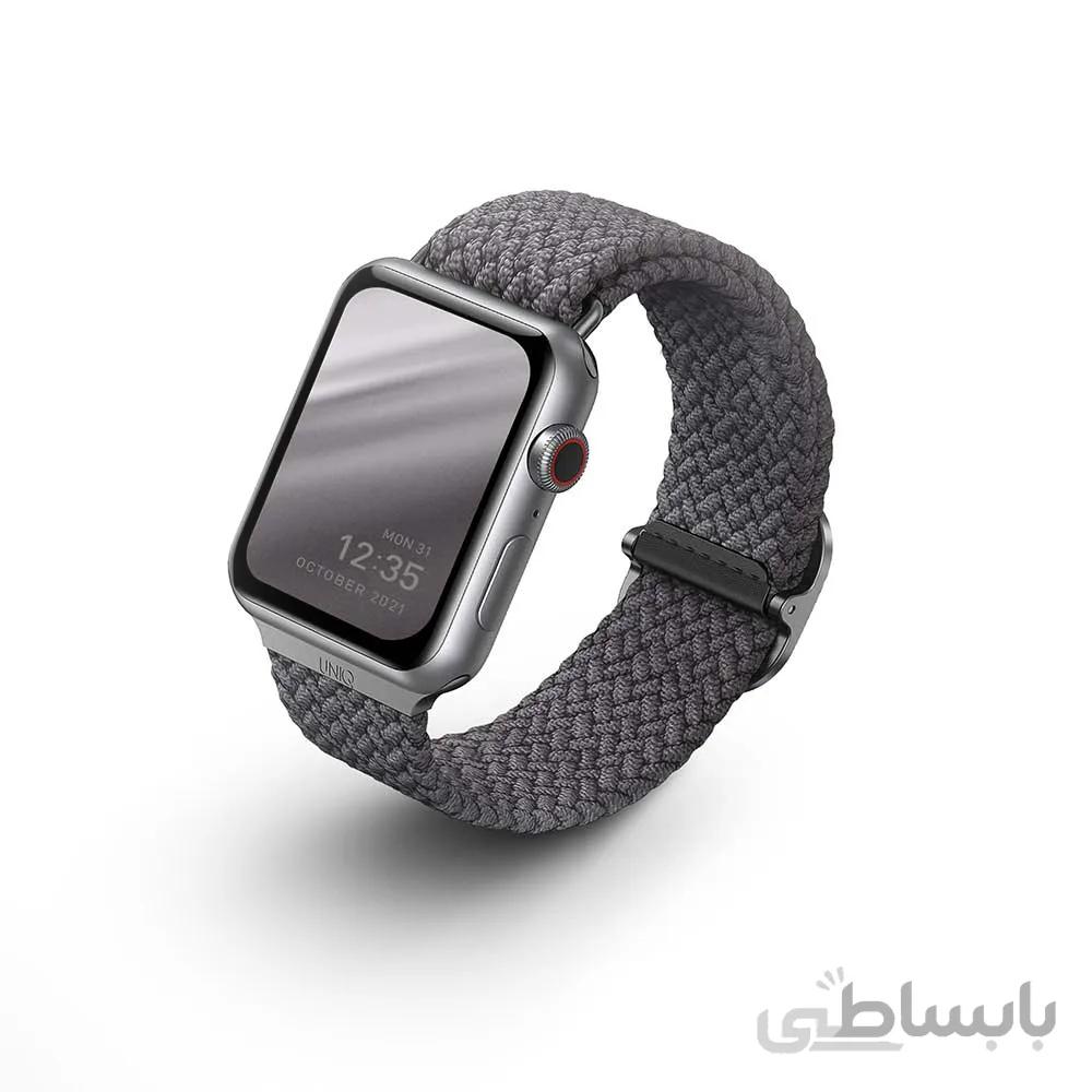 بند یونیک ساعت اپل واچ مدل آسپن | Uniq Aspen Apple Watch ا Uniq Aspen Apple Watch-Black