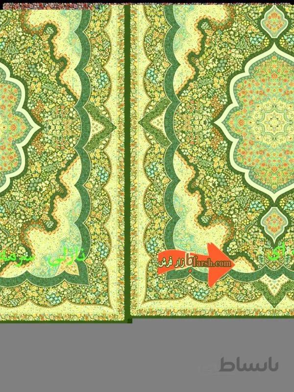 فرش کاشان 1000شانه طرح نازلی سرمه ای