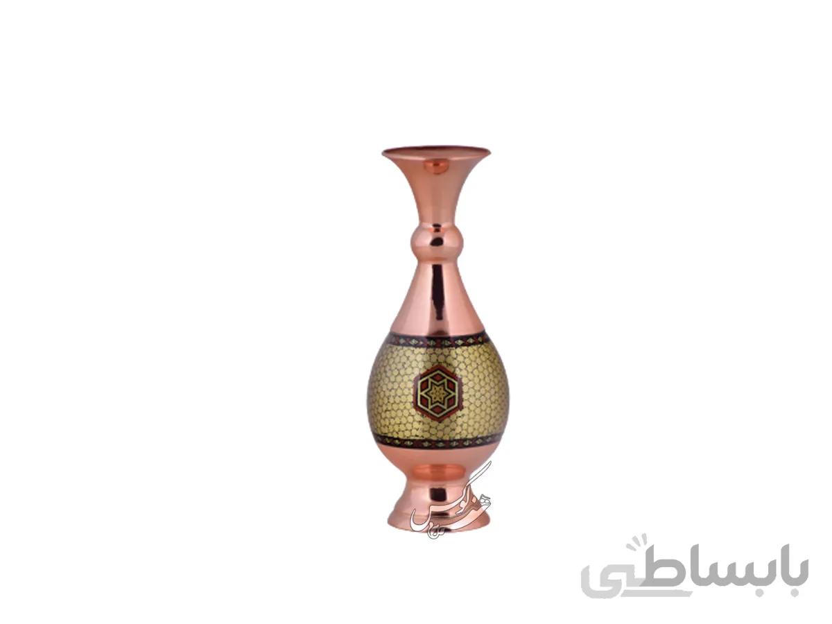 گلدان مس و خاتم ممتاز مدل صراحی 20 آقاجانی