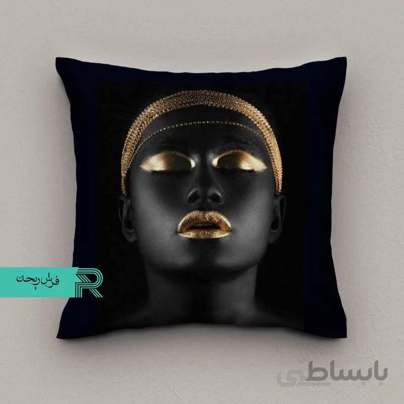 کوسن مخمل طرح پرتره کد4