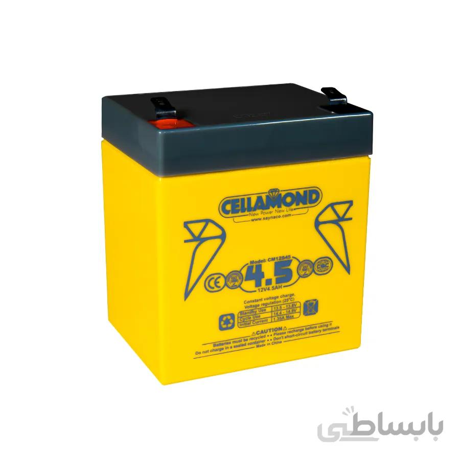 باتری سلاموند 4.5 امپر 12 ولت Cellamond