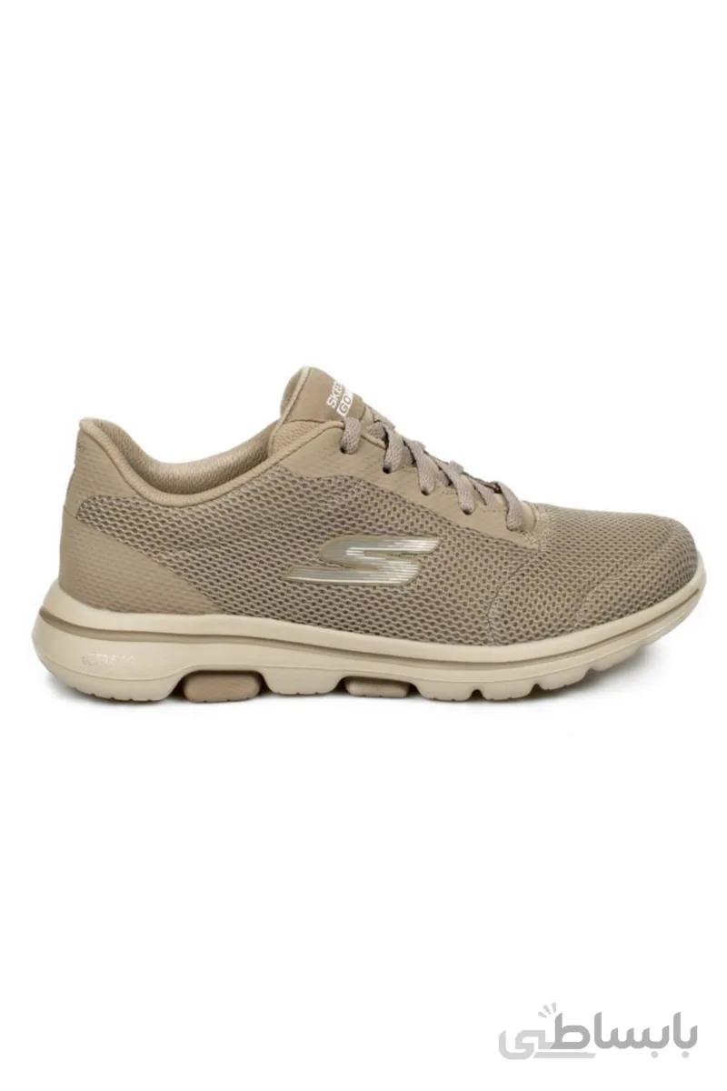 Skechers GO WALK 5 – کفش های پیاده روی زن بژ خوش شانس