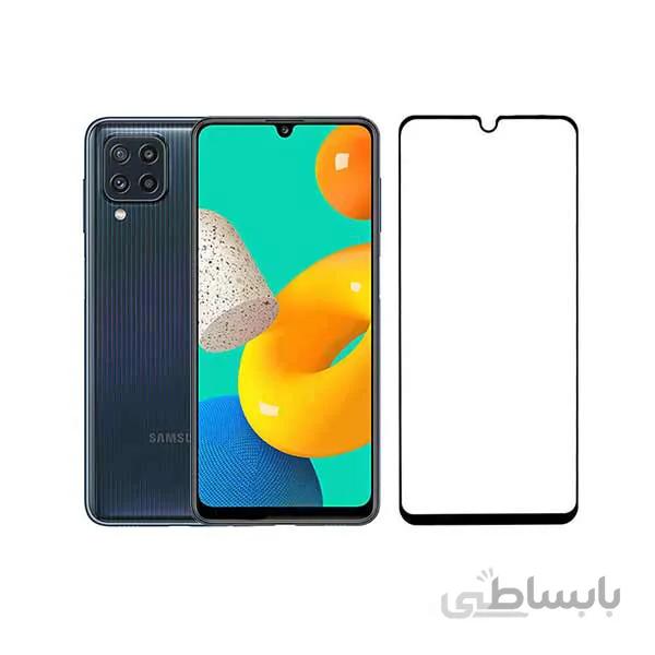 گلس ام 32 فول چسب شیشه ای محافظ صفحه نمایش گوشی موبایل سامسونگ Galaxy