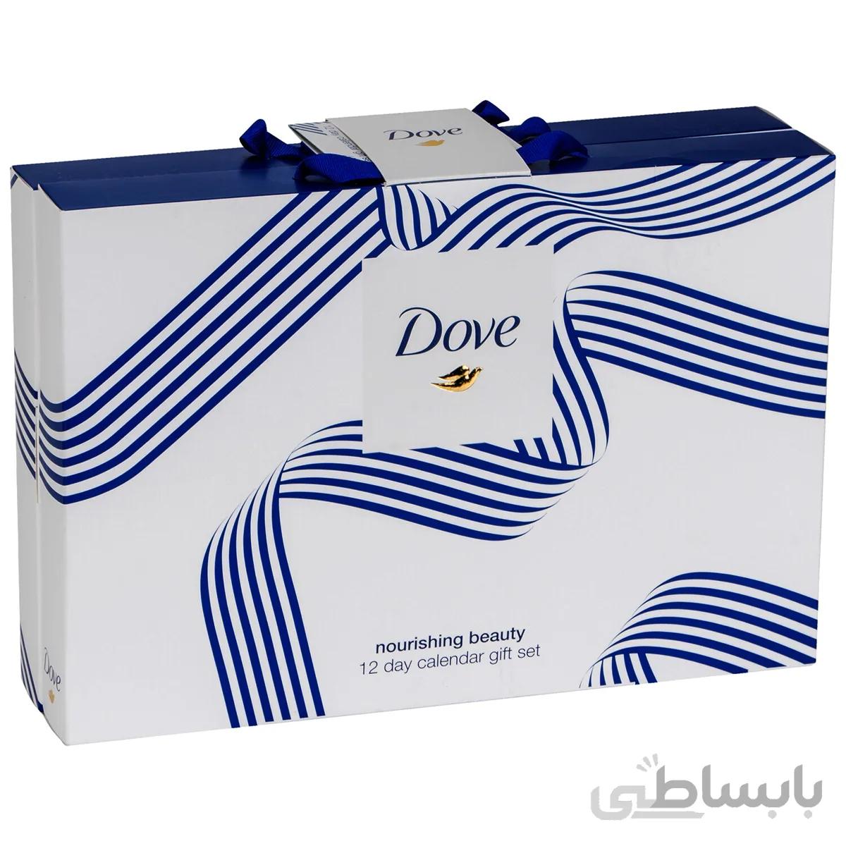 ست هدیه بهداشتی زنانه داو 12 روزه مدل dove norshing beauty