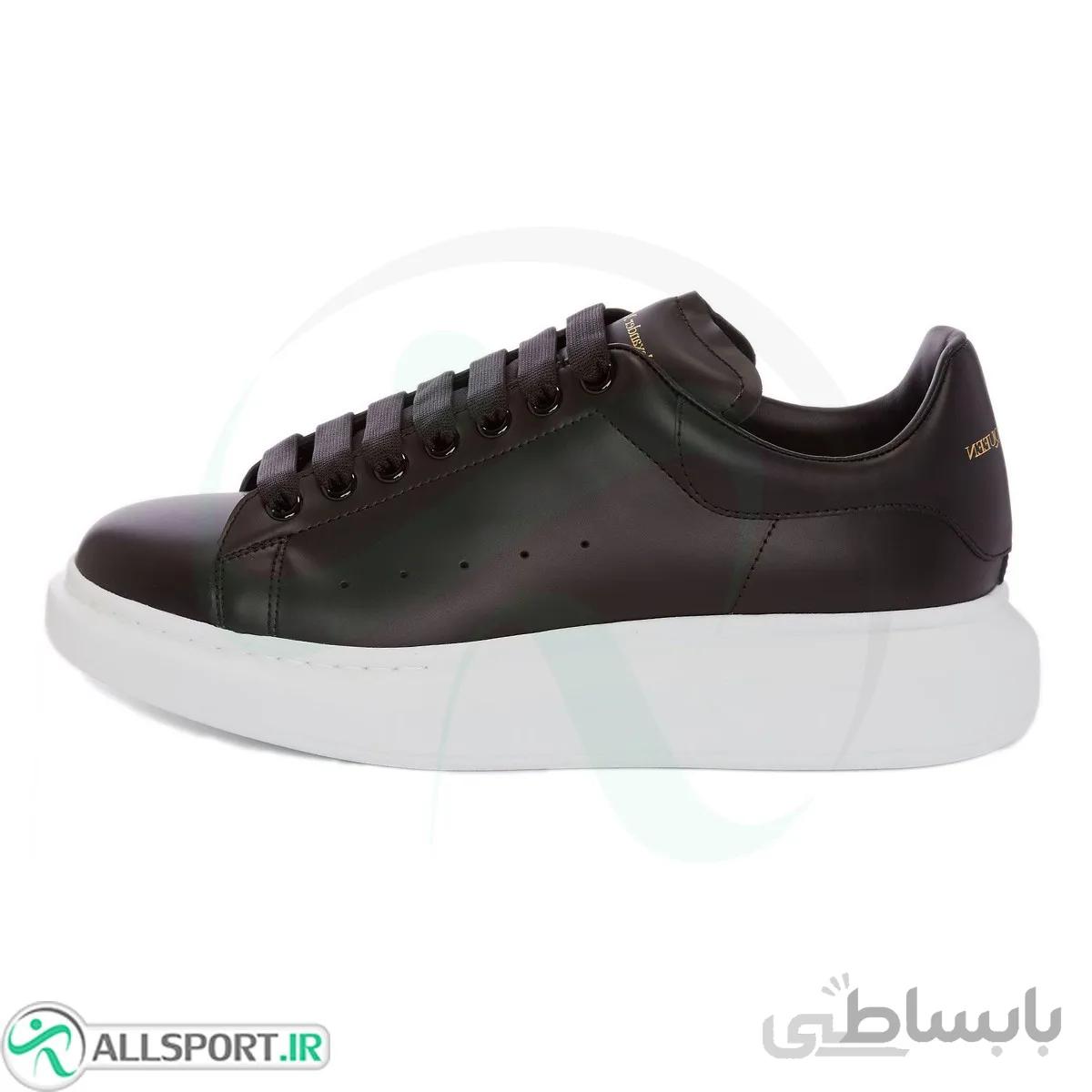 کتانی رانینگ الکساندر طرح اصلی Alexander Mcqueen Leather Black White