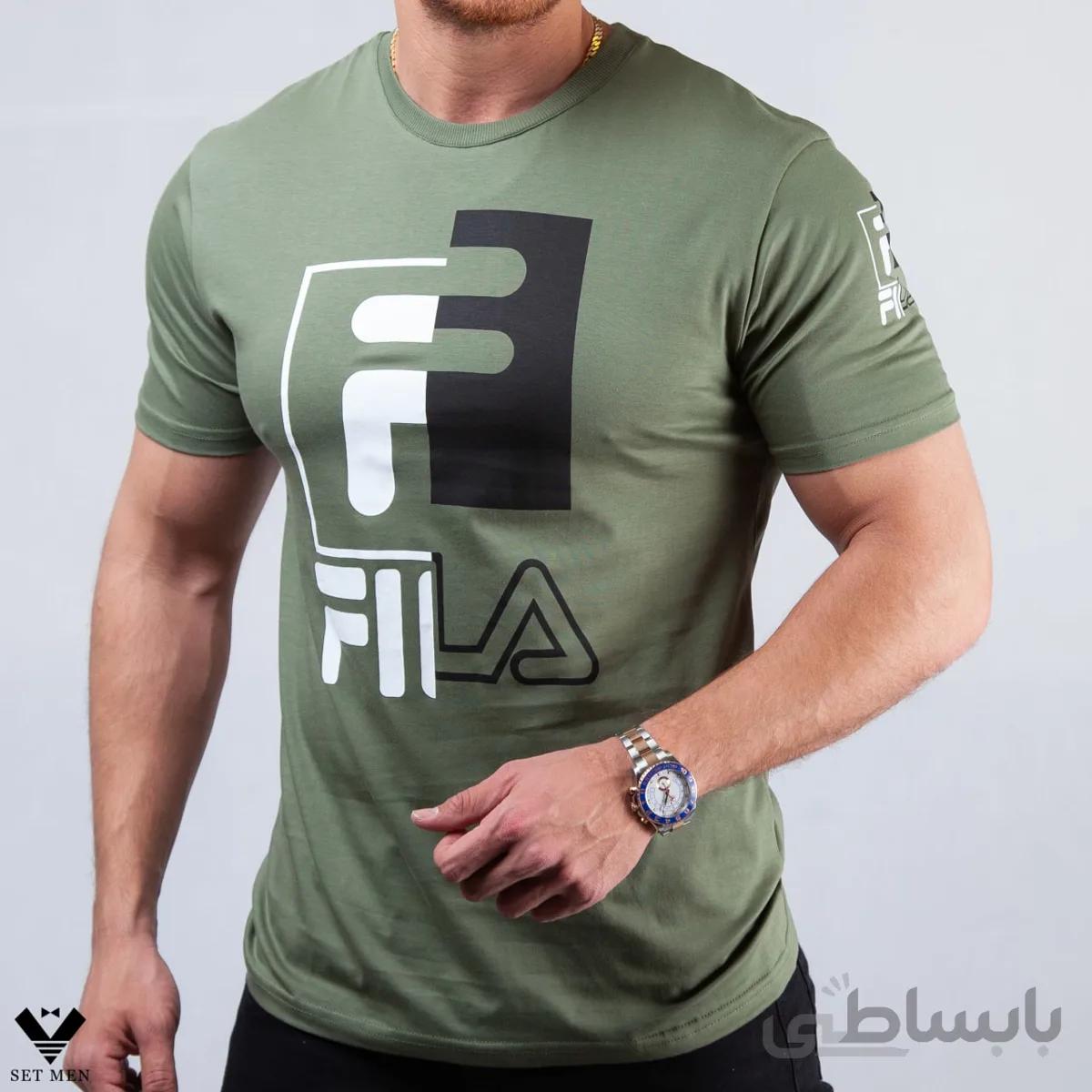 تیشرت FILA یقه گرد tg138
