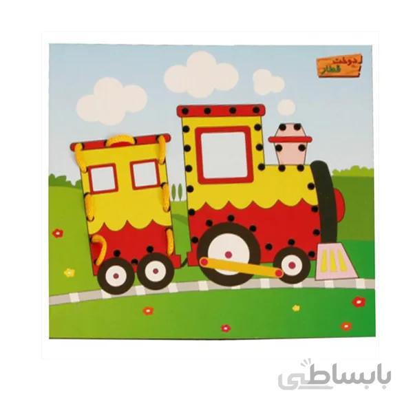 صفحه دوخت چوبی-طرح قطار