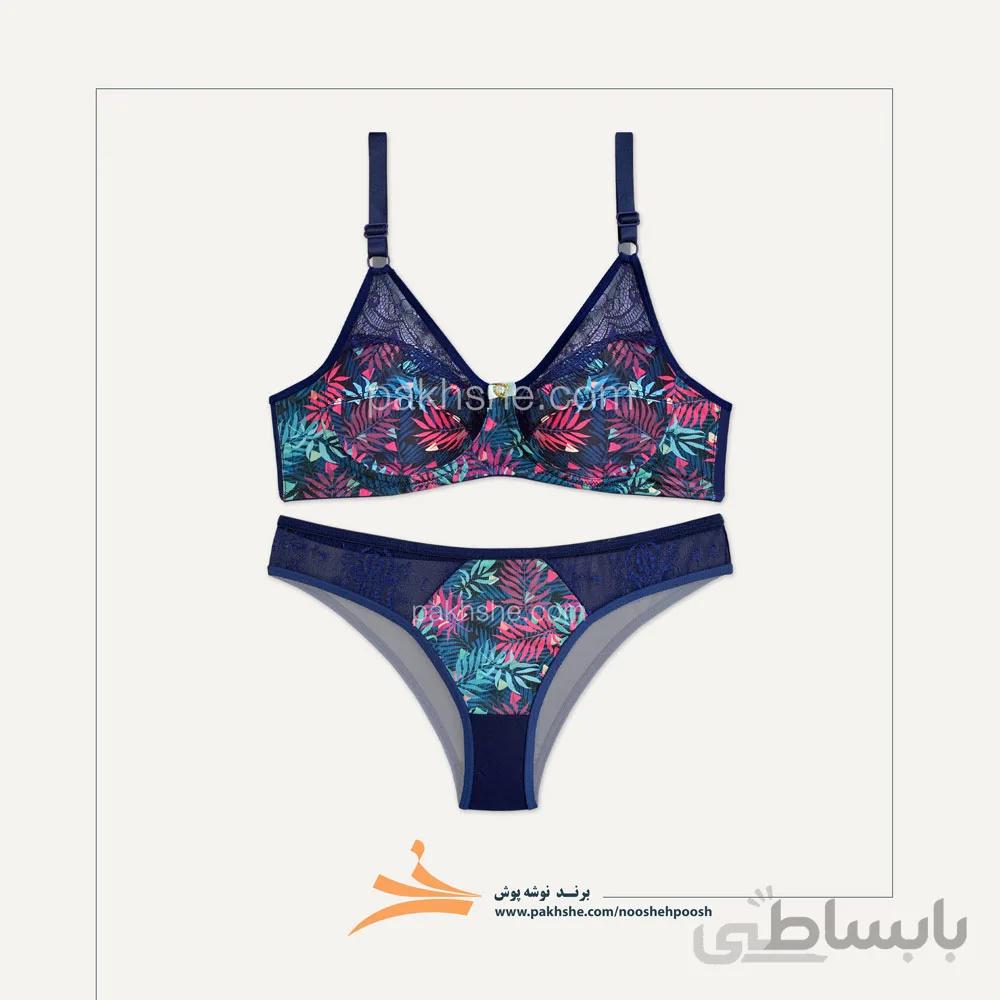 ست راحتی سرمه ای طرح استوایی برند نوشه پوش کد 66001