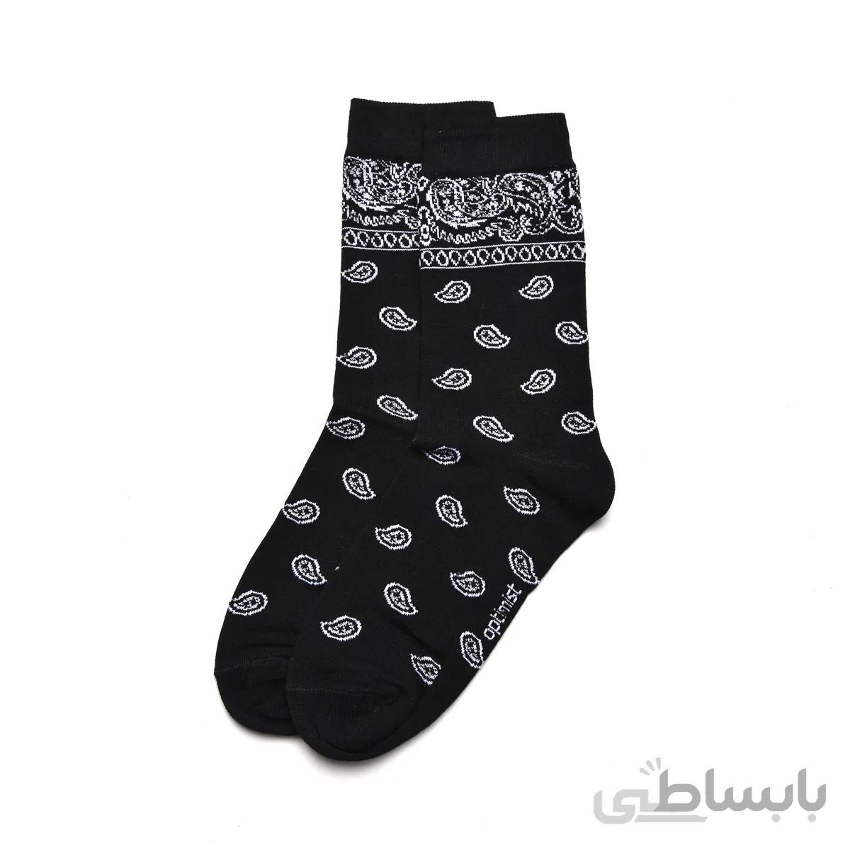 جوراب ساقدار بته جقه مشکی بوم