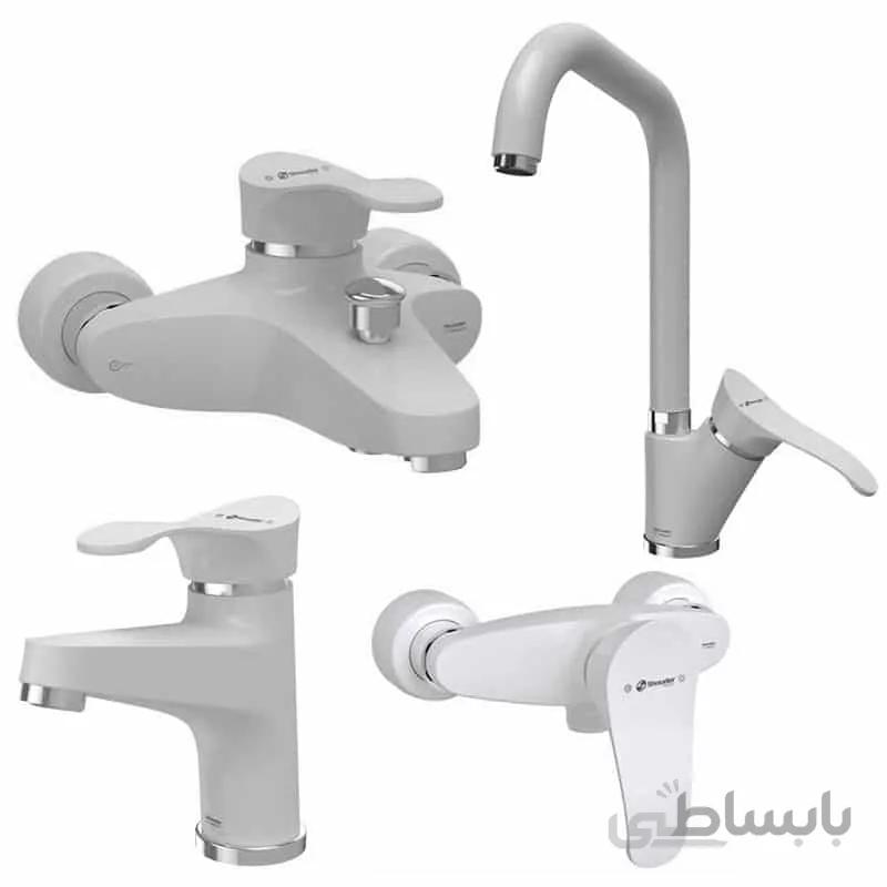 شیرآلات لرد سفید کروم شودر