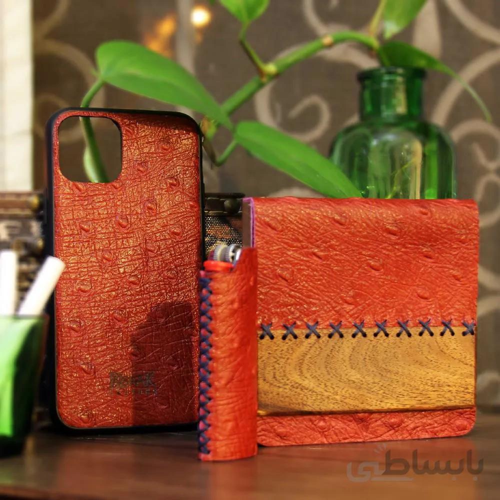 ست هدیه قاب موبایل ، جاسیگاری و فندک ا Mobile frame gift set, jigsaw and lighter
