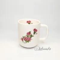 ماگ سرامیکی گلسرخی بزرگ
