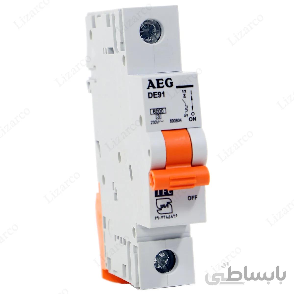 فیوز مینیاتوری تکفاز 6 کیلو - AEG