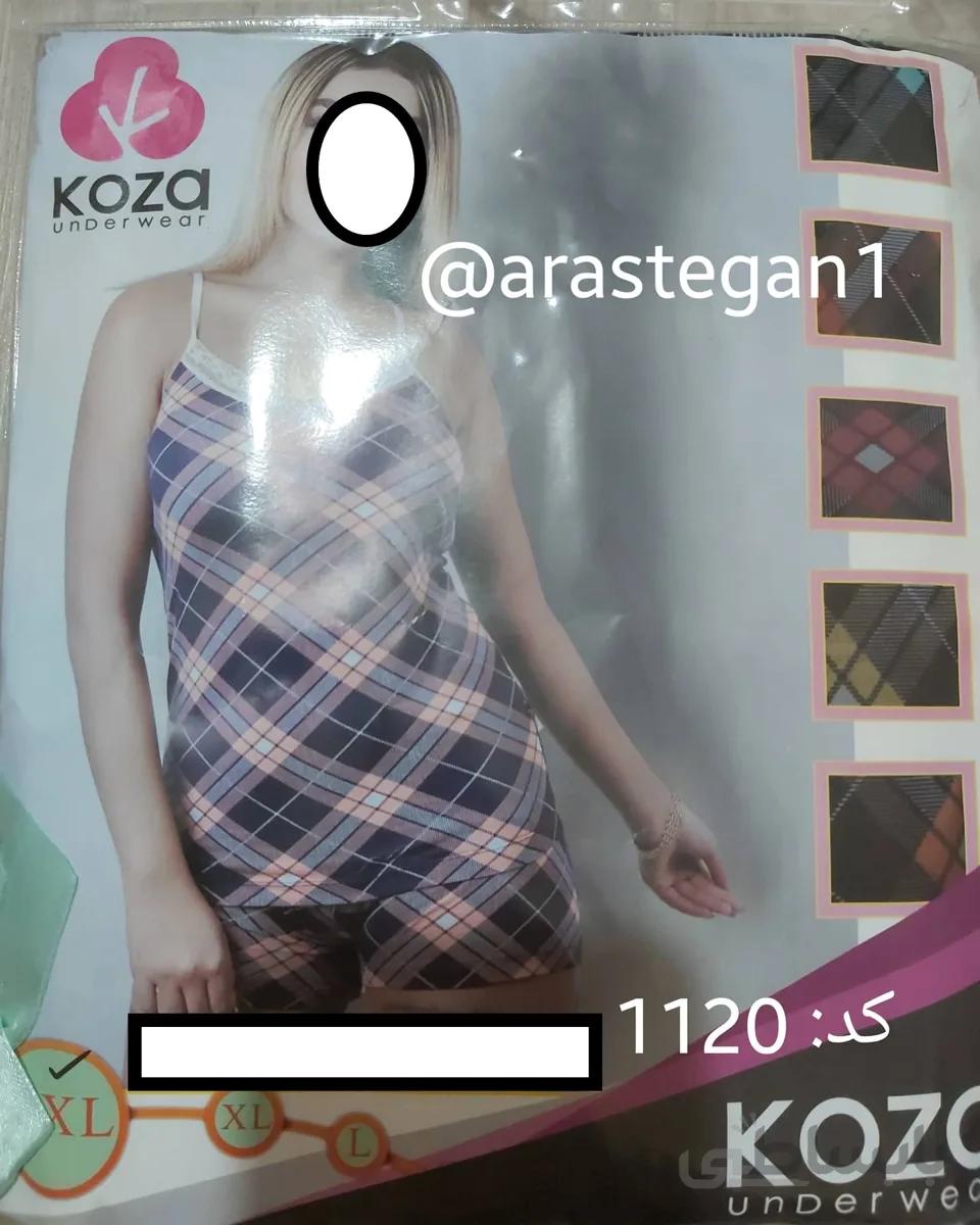 تاپ شورتک پنبه لاکرا برند KOZA