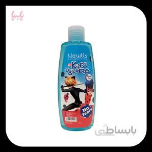 شامپو کودک دخترانه طرح دختر کفشدوزکی آبی رنگ نیوتیس